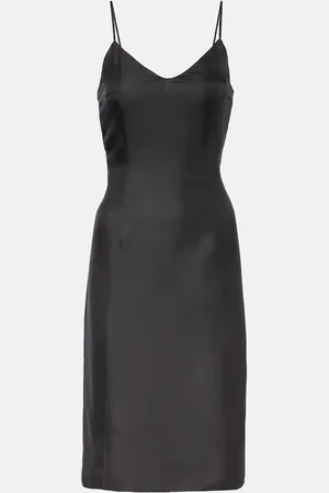 Prada Vestido lencero de sarga de seda