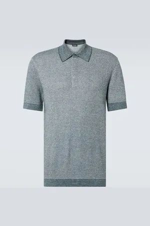 Ermenegildo Zegna Polo de algodón, lino y seda