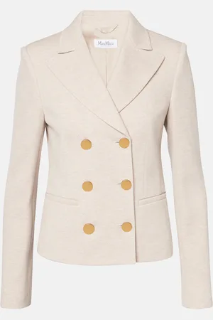 Max Mara Blazer Alabama de algodón y lana
