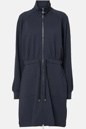Moncler Vestido corto de jersey con cremallera