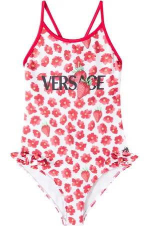 VERSACE Bañador Strawberry Garden con lazo