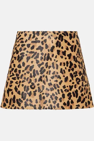 Alaïa Alaïa Minifalda de pelo de becerro de estampada