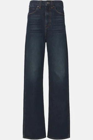 Khaite Jeans anchos Bonnie de tiro alto