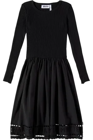 Molo Vestido Cibelle de popelín y jersey