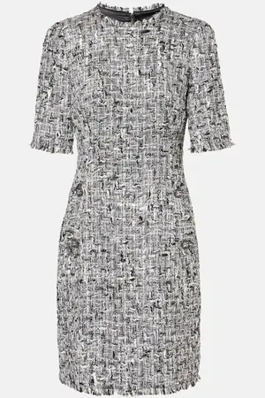 Dolce & Gabbana Vestido corto DG de lamé y tweed