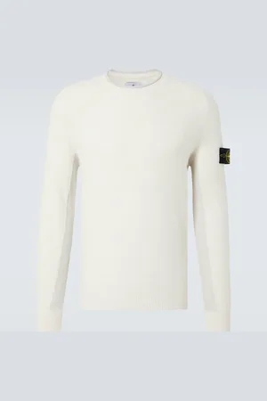 Stone Island Jersey de mezcla de algodón con logo