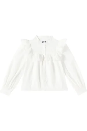 Molo Camisa Rozetta de algodón con volantes