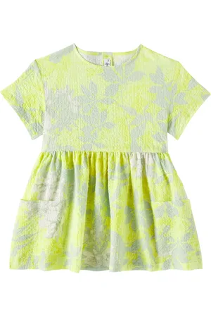 Il gufo Vestido de algodón estampado