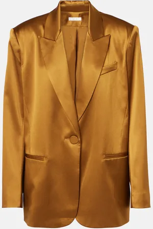 The Sei Blazer en satén de seda oversized