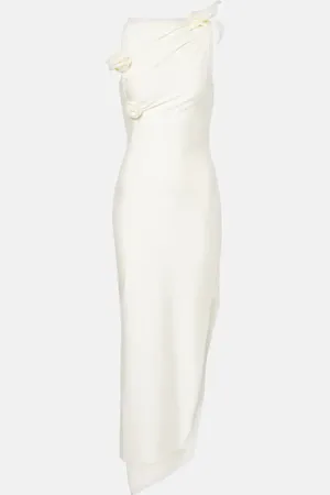 COPERNI Vestido largo asimétrico bordado