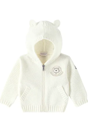 Moncler Bebé - sudadera con capucha de lana
