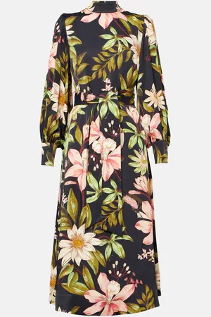 Farm Rio Vestido midi floral