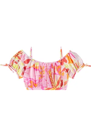 POUPETTE ST BARTH Top Bonnie de algodón estampado