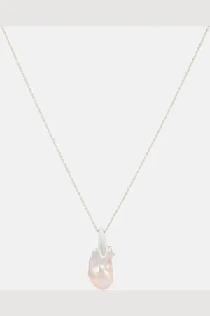 Bottega Veneta Collar de plata de ley con perla de agua dulce