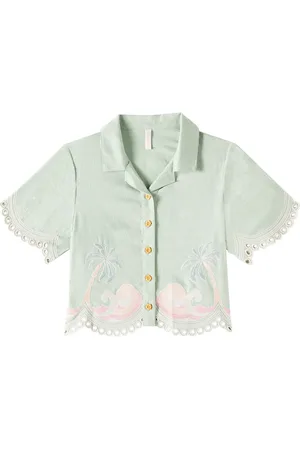 ZIMMERMANN Camisa Tallow de algodón bordado