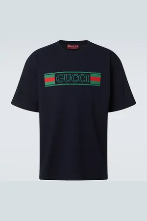 Gucci Camiseta de jersey de algodón con logo