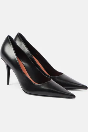 Amina Muaddi Mules Barbara 90 de piel