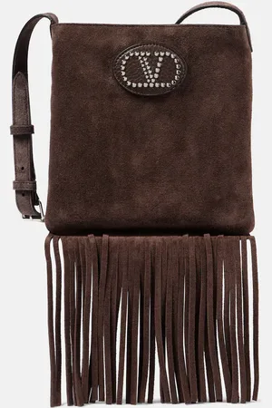 VALENTINO GARAVANI Bolso cruzado Nellcôte de ante con flecos