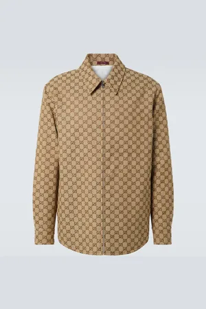 Gucci Sobrecamisa de lona GG