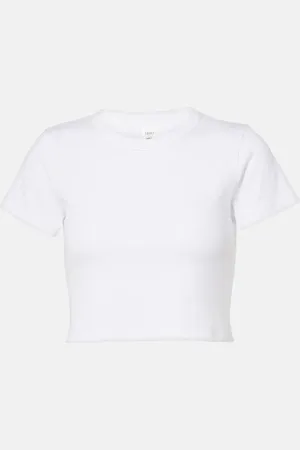 Leset Camiseta cropped Kelly de algodón