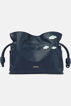 Loewe Clutch Flamenco Mini de piel estampada