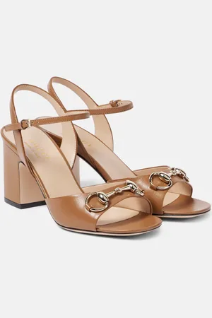 Gucci Sandalias Lady Horsebit 75 de piel