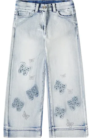MONNALISA Jeans anchos adornados