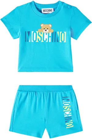 Moschino Bebé - set de camiseta y shorts de algodón