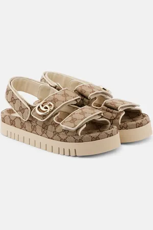 Gucci Sandalias New Marmont GG con piel