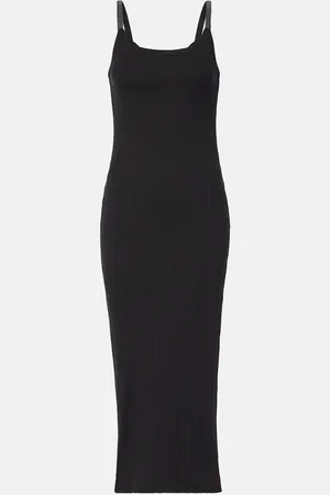 Brunello Cucinelli Vestido midi en mezcla de algodón