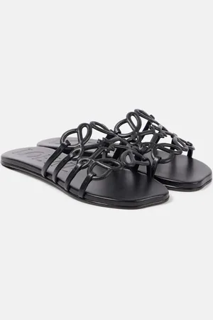 Loewe Sandalias Petal de piel con anagrama