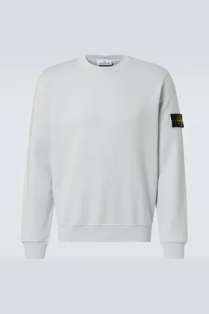 Stone Island Sudadera en jersey de algodón