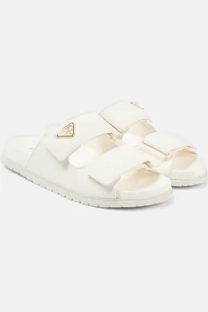 Prada Sandalias de piel con logo