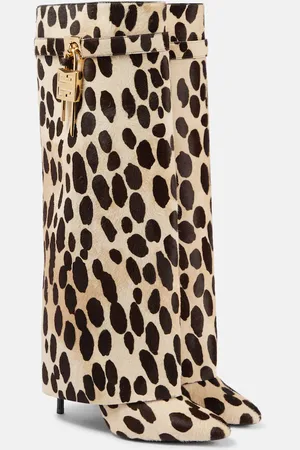 Givenchy Botas altas Shark Lock de pelo de becerro