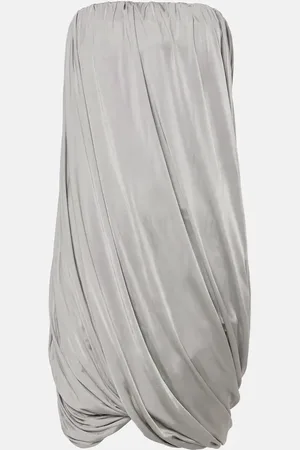 The Attico Vestido corto de jersey drapeado