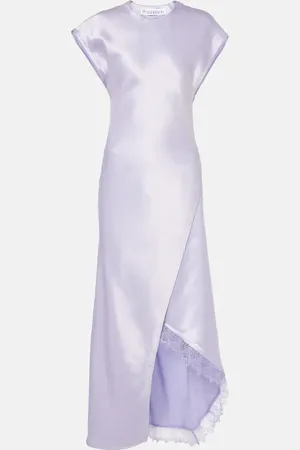 J.W.Anderson Vestido midi asimétrico de satén