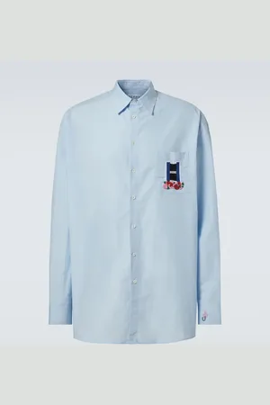 J.W.Anderson Camisa Window de lino y algodón bordada