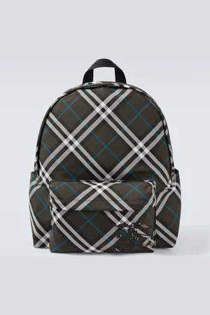 Burberry Mochila de lona con Check
