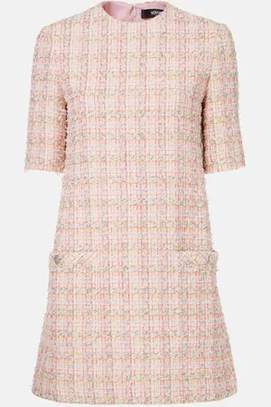 VERSACE Vestido corto de tweed