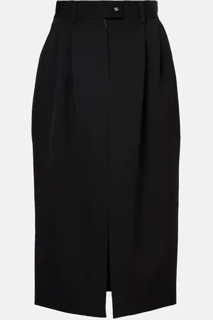 Dolce & Gabbana Falda midi de lana virgen