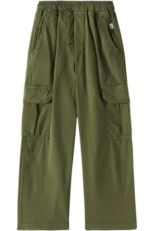 Il gufo Pantalones rectos de mezcla de algodón