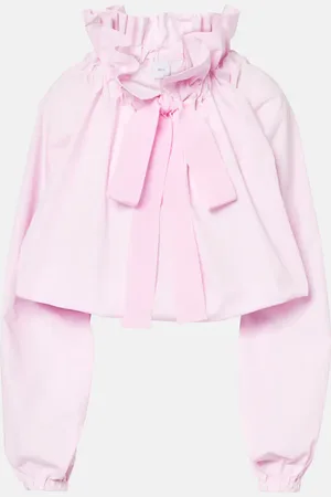Patou Blusa de algodón Iconic con volantes y lazo