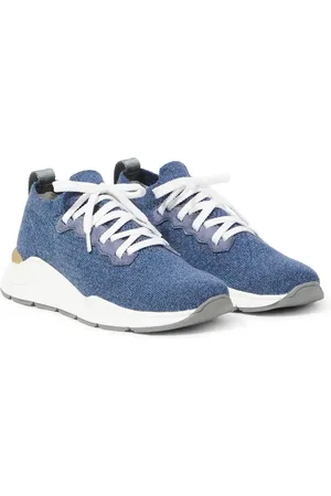 Brunello Cucinelli Zapatillas de punto técnico