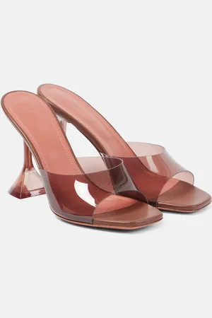 Amina Muaddi Mules Lupita Glass 95