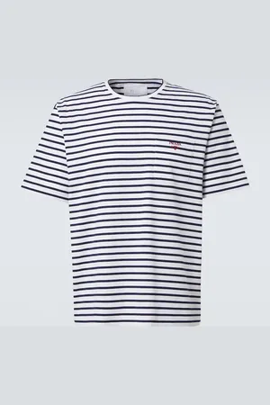 Prada Camiseta de jersey de algodón a rayas