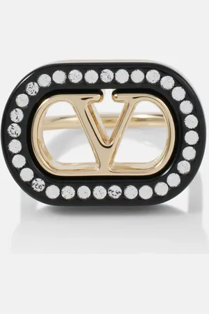 VALENTINO Anillo VLogo adornado