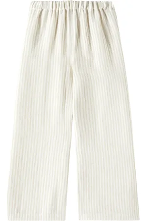 Il gufo Pantalones de lino a rayas