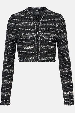 Giambattista Valli Chaqueta de lamé cropped
