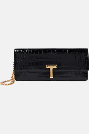 Tom Ford Clutch Wallis de charol grabado