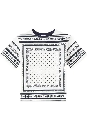 Dolce & Gabbana Camiseta en jersey de algodón con logo